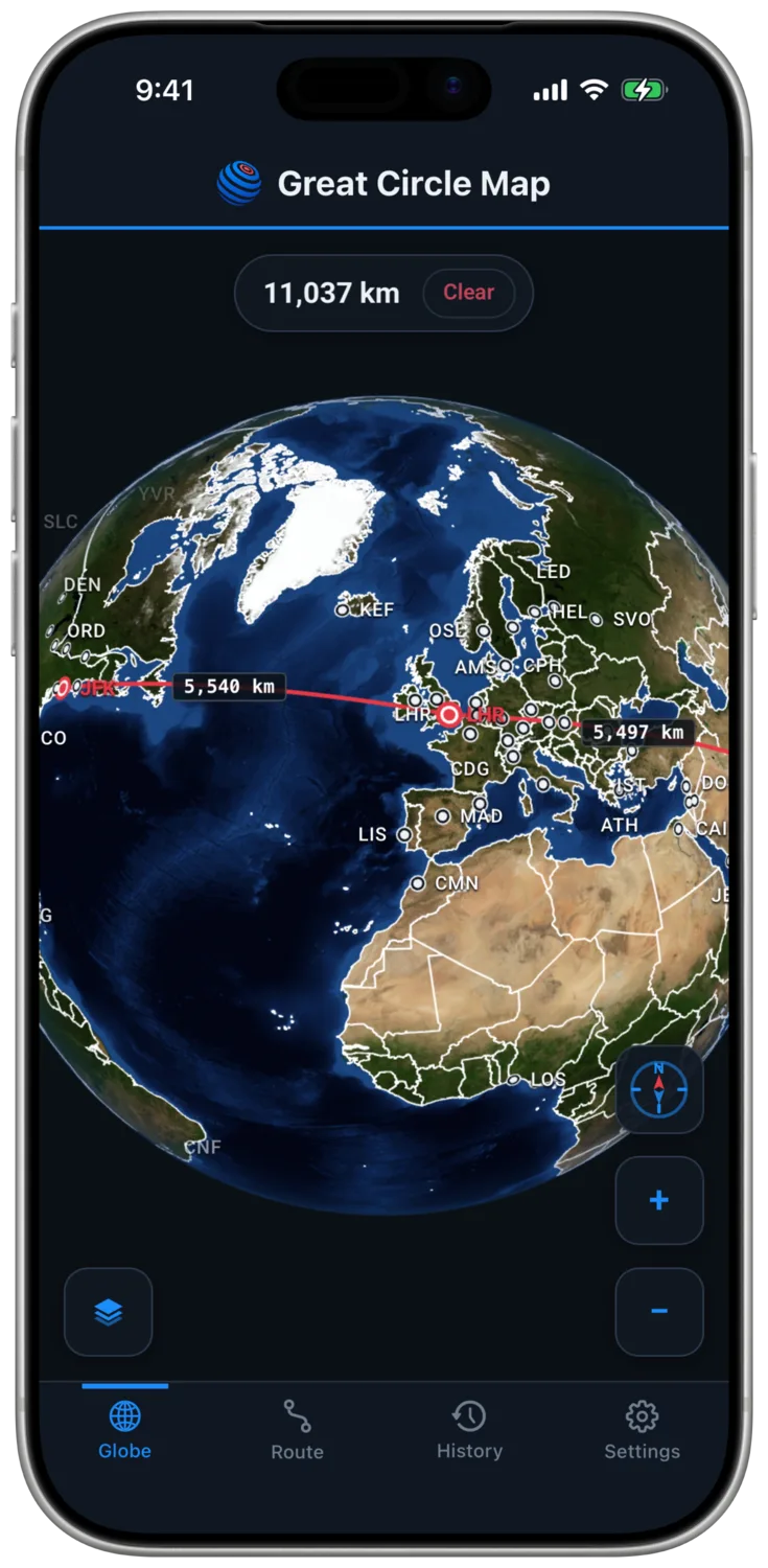 Leg Distance Labels and the Route Total