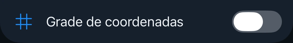 A configuração Grade de coordenadas